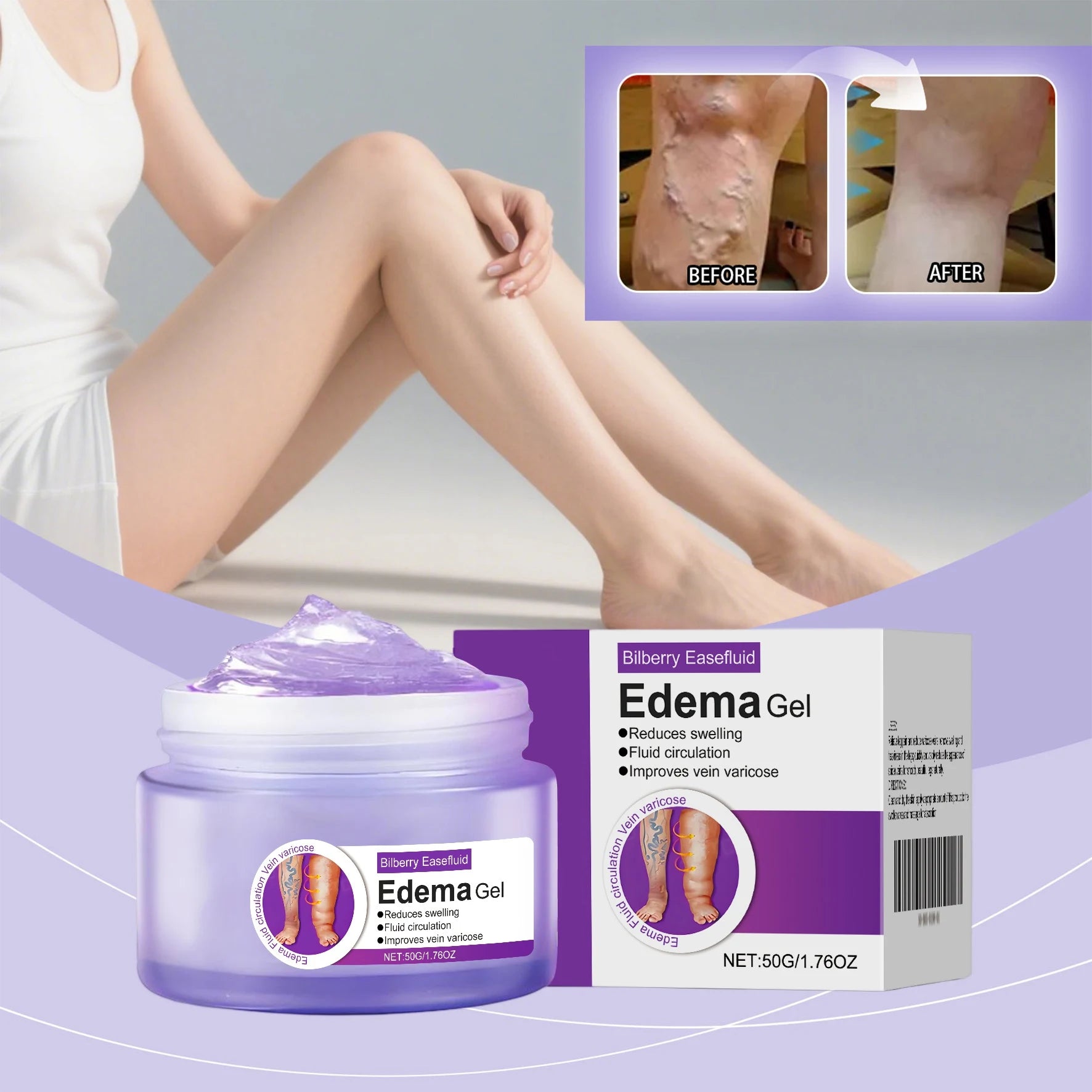 Leg Edema Relief Gel